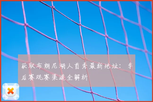 获取布朗尼湖人首秀最新地址：季后赛观赛渠道全解析